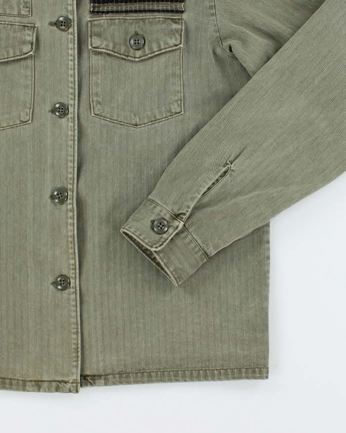 Lucky Brand Khaki Military Style Jacket - M