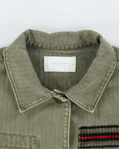 Lucky Brand Khaki Military Style Jacket - M