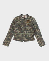 Y2k 00s Sirens Fitted Camouflage Jacket - S