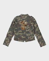 Y2k 00s Sirens Fitted Camouflage Jacket - S