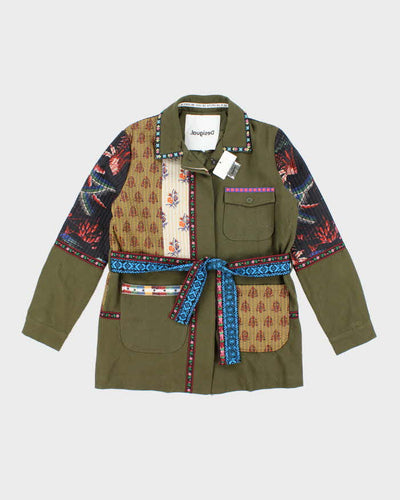 Desigual Deadstock Green Patchwork Parka - M