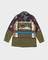 Desigual Deadstock Green Patchwork Parka - M