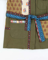 Desigual Deadstock Green Patchwork Parka - M