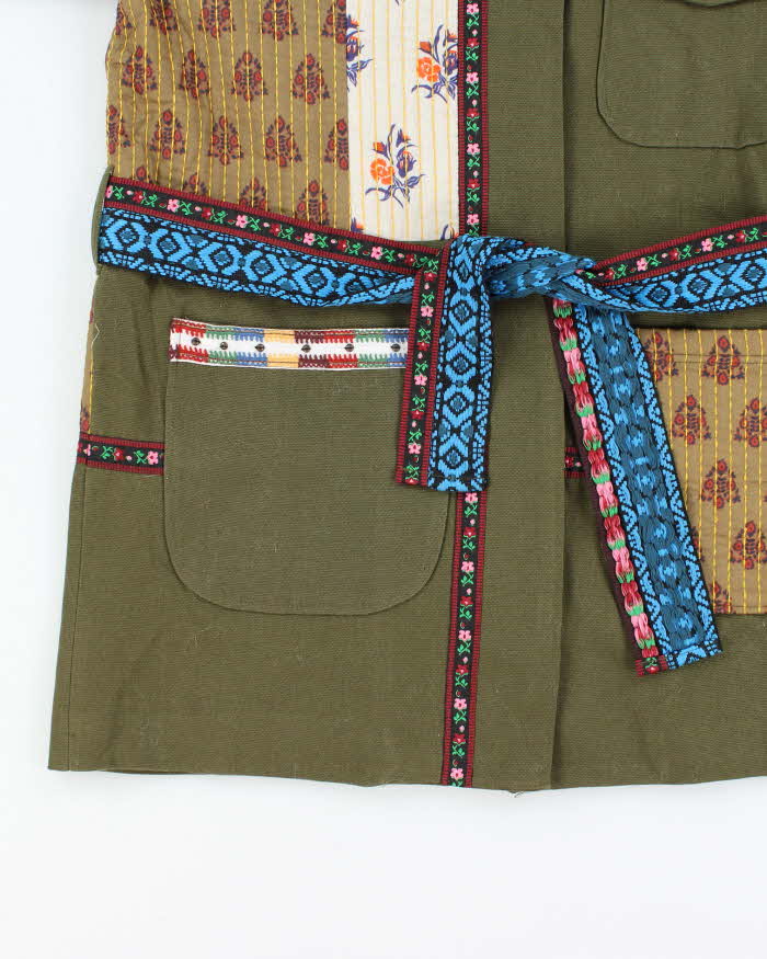 Desigual Deadstock Green Patchwork Parka - M