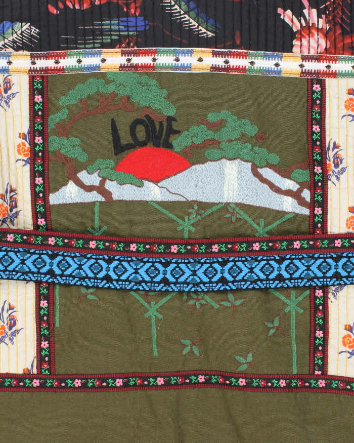 Desigual Deadstock Green Patchwork Parka - M