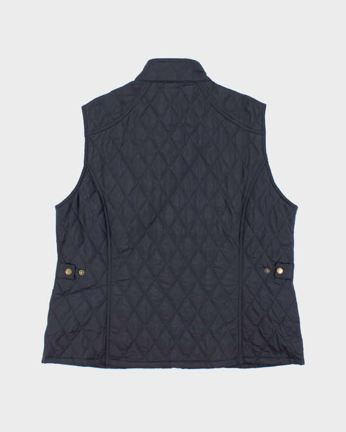 Barbour Deadstock Navy Quilted Sleeveless Jacket - XL