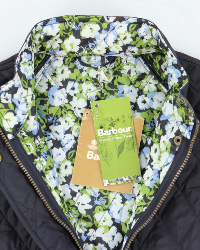 Barbour Deadstock Navy Quilted Sleeveless Jacket - XL