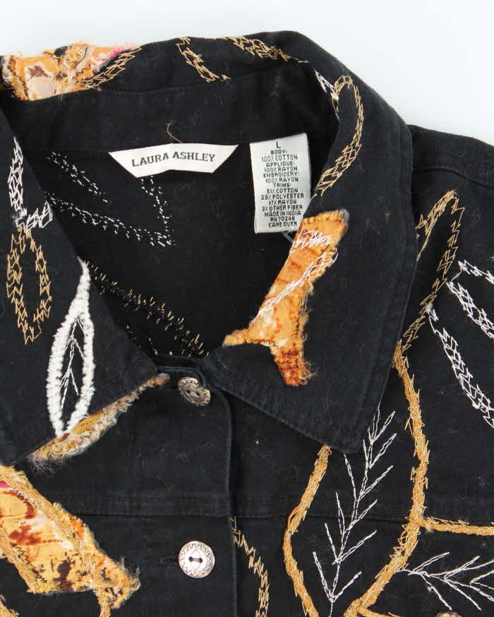 Vintage Laura Ashley Embroidered Jacket - L