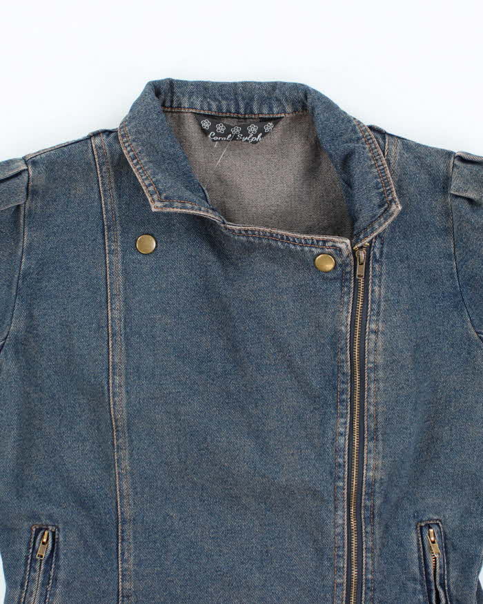 Vintage Y2k 00s Coral Sylph Denim Jacket - S