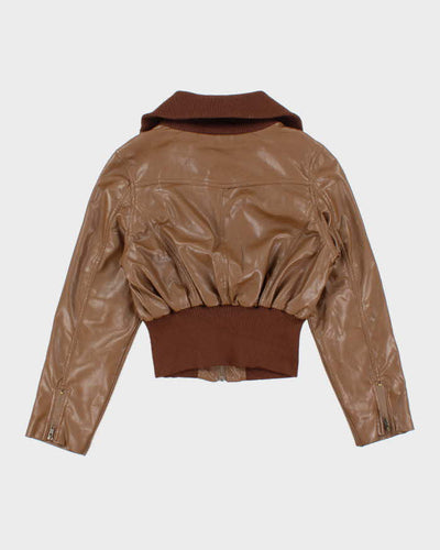 Vintage Y2k 00s Bebe Faux Leather Jacket - M