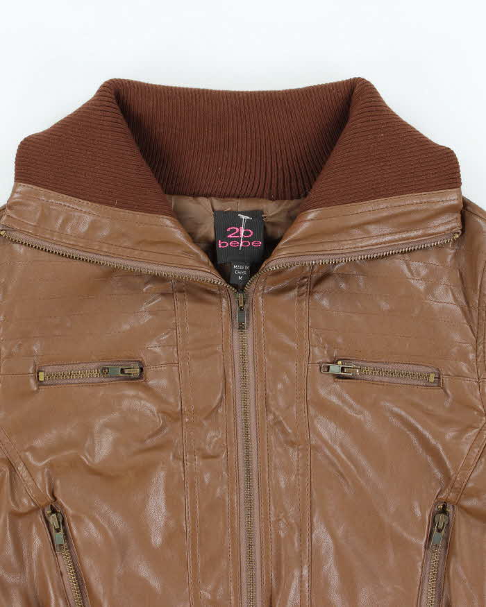 Vintage Y2k 00s Bebe Faux Leather Jacket - M