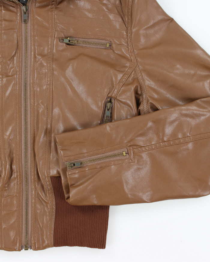 Vintage Y2k 00s Bebe Faux Leather Jacket - M