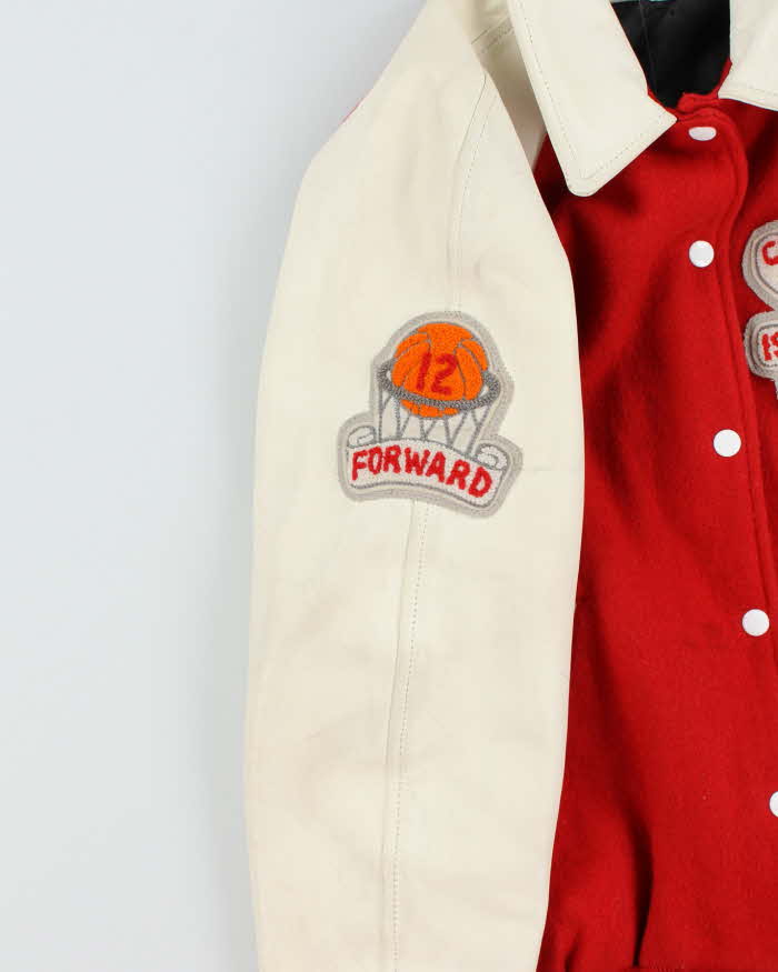 Vintage 80's Chestermere Lakers Basketball Embroidered Varsity Jacket - S