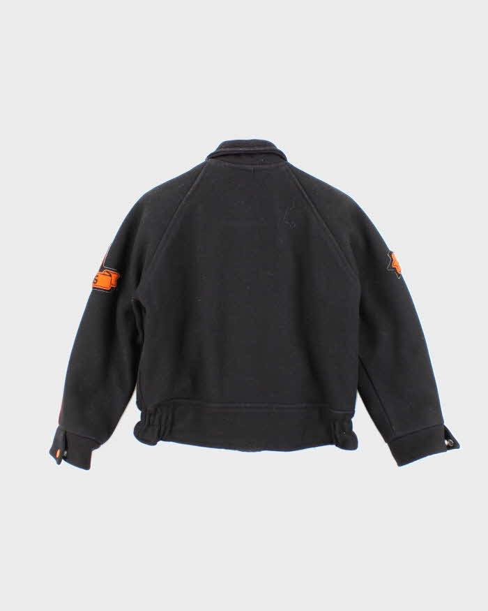 Vintage 80's Alley Cats Embroidered Wool Varsity Jacket - S