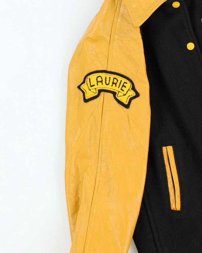 Vintage 80's Oilfields High School Embroidered Varsity Jacket - S