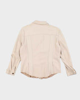 Woman's Prada Cream Soft Leather Jacket - L