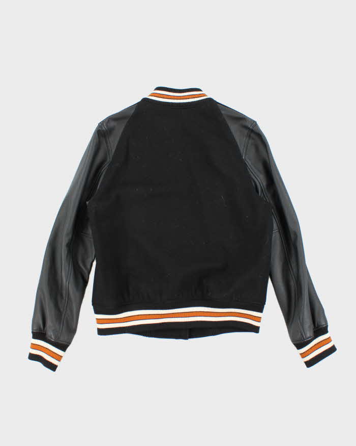 Vintage 00s Coach Wool &amp; Leather Varsity Jacket - S