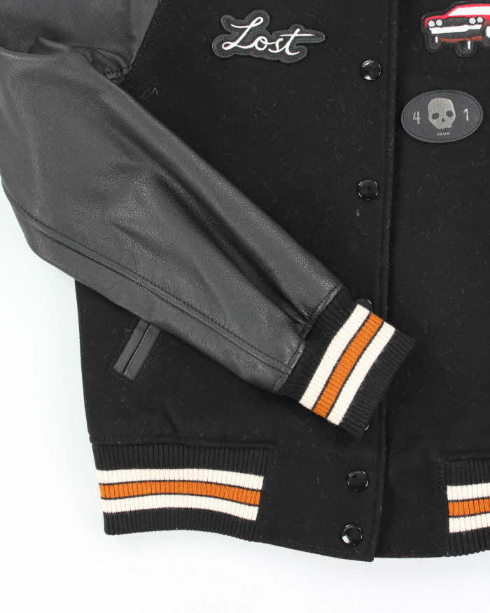Vintage 00s Coach Wool & Leather Varsity Jacket - S