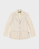 Vintage 80s 90s Salvatore Ferragamo Wool Blazer Jacket - S