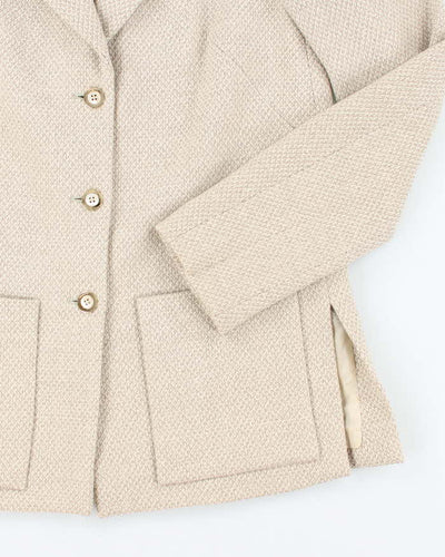 Vintage 80s 90s Salvatore Ferragamo Wool Blazer Jacket - S