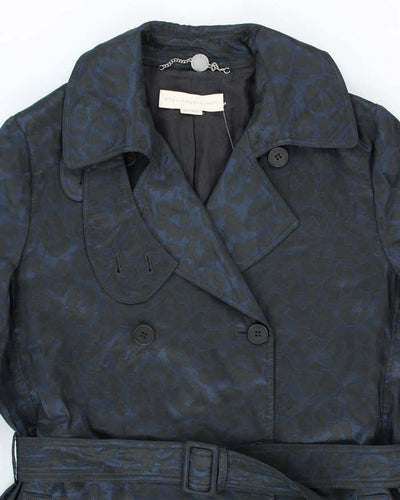 Vintage Y2k 00s Stella McCartney Leopard Print Trench Coat - M