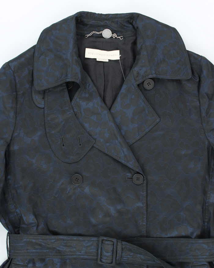 Vintage Y2k 00s Stella McCartney Leopard Print Trench Coat - M