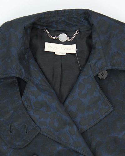 Vintage Y2k 00s Stella McCartney Leopard Print Trench Coat - M
