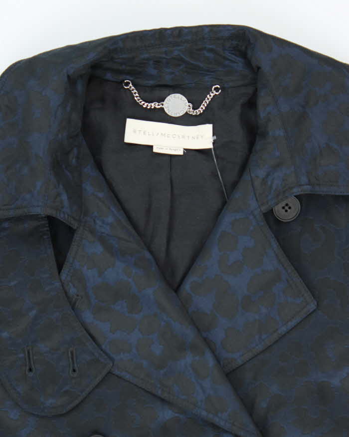 Vintage Y2k 00s Stella McCartney Leopard Print Trench Coat - M