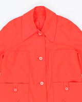 Women's Vintage 1960s Union Label Bright Red Jacket - M