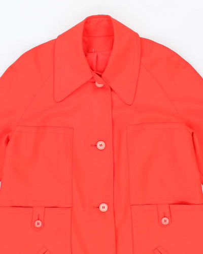 Women's Vintage 1960s Union Label Bright Red Jacket - M