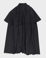 Women's Vintage Brioni Black Lined Cape Jacket - M