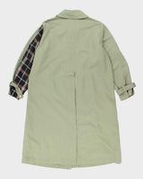 Women's Arket Khaki Hand Sewn Sleeve Detail Trench Coat - S