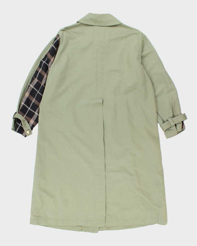 Women's Arket Khaki Hand Sewn Sleeve Detail Trench Coat - S