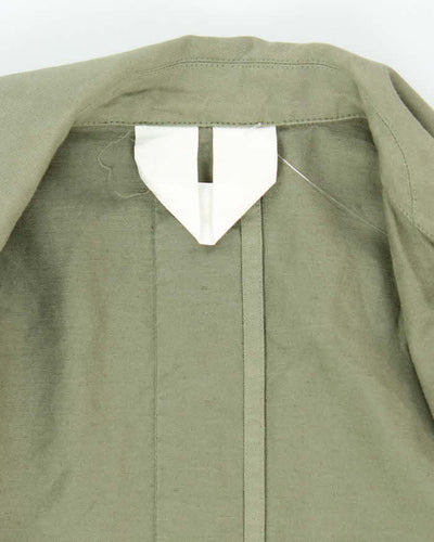 Women's Arket Khaki Hand Sewn Sleeve Detail Trench Coat - S