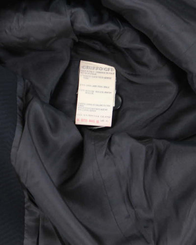 Women's Vintage 1990s Armani Mandarin Collar Black Jacket - S