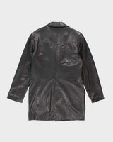 Vintage Danier Long Leather Jacket - S