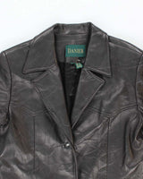 Vintage Danier Long Leather Jacket - S