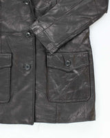 Vintage Danier Long Leather Jacket - S