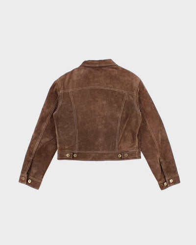 Vintage Y2k 00s Jane Doe Suede Cropped Jacket - M