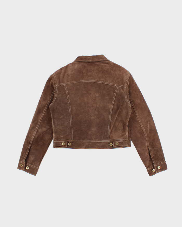 Vintage Y2k 00s Jane Doe Suede Cropped Jacket - M