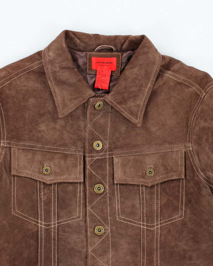 Vintage Y2k 00s Jane Doe Suede Cropped Jacket - M