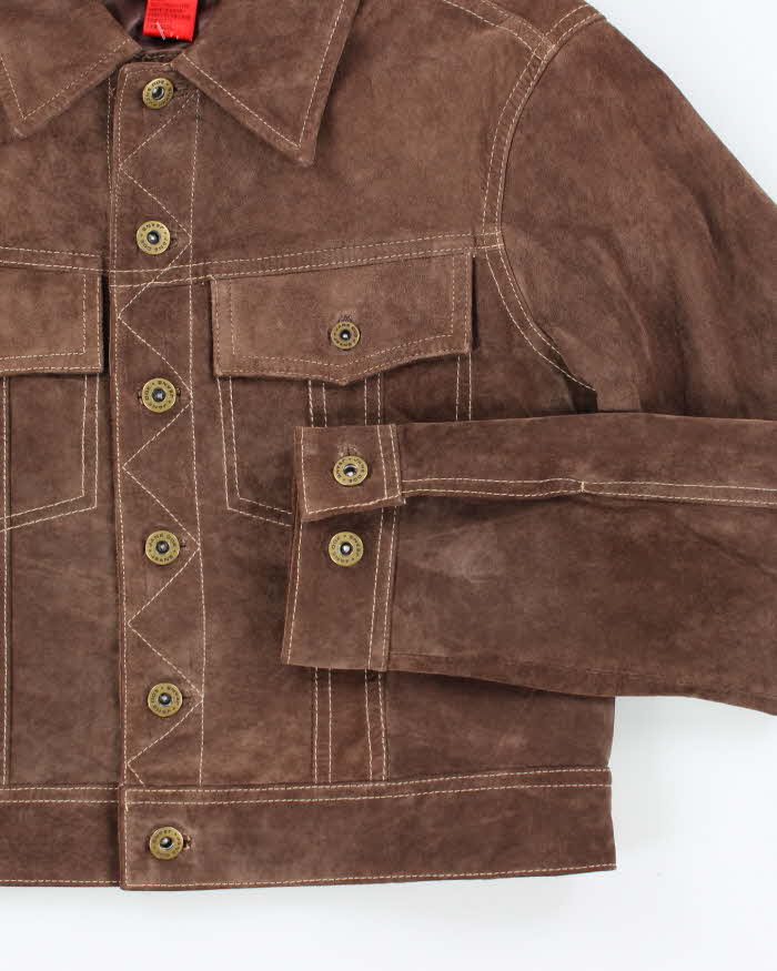 Vintage Y2k 00s Jane Doe Suede Cropped Jacket - M