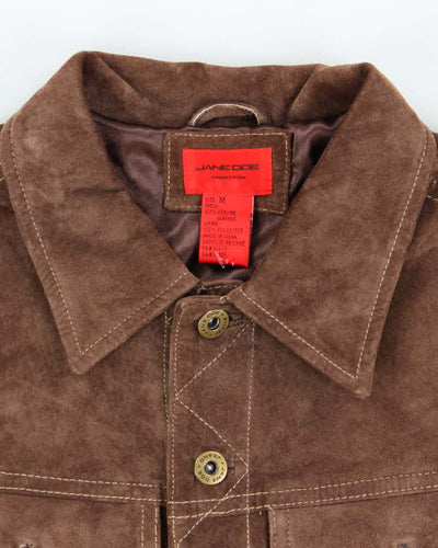 Vintage Y2k 00s Jane Doe Suede Cropped Jacket - M