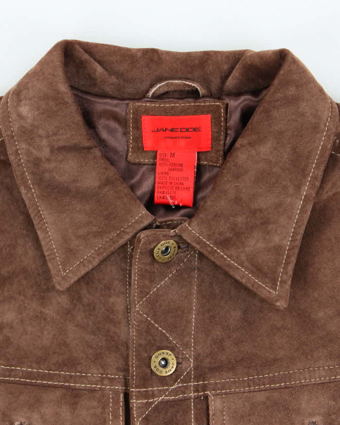 Vintage Y2k 00s Jane Doe Suede Cropped Jacket - M