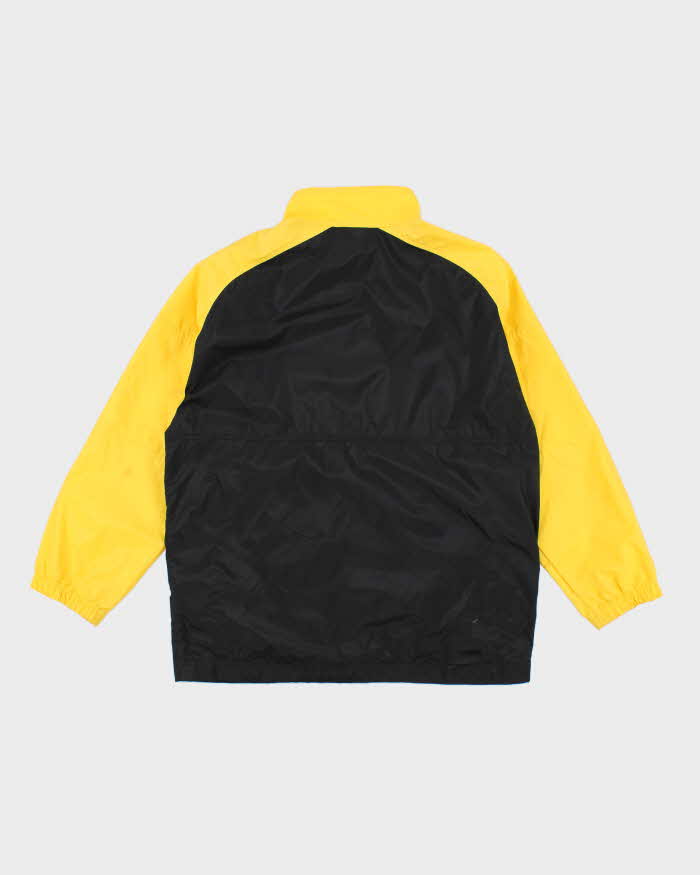 Nike Yellow and Black Half Zip Windbreaker - L