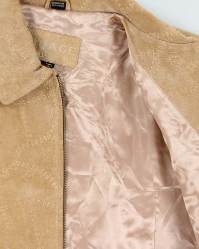 Vintage 00s Nuage Embroidered Suede Jacket - L