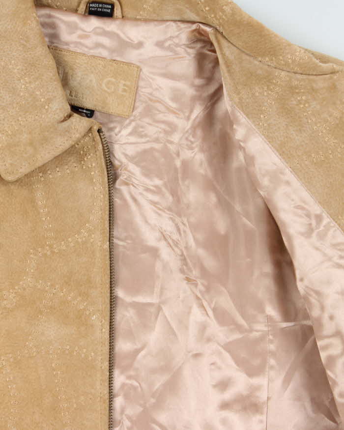 Vintage 00s Nuage Embroidered Suede Jacket - L