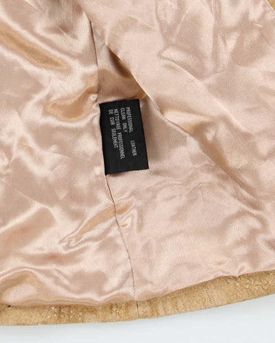 Vintage 00s Nuage Embroidered Suede Jacket - L