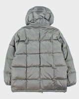 Vintage 90s Eddie Bauer Silver Down Puffer Jacket - M
