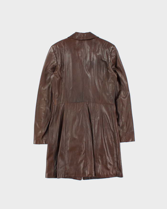 Vintage Danier Long Lightweight Leather Jacket - S